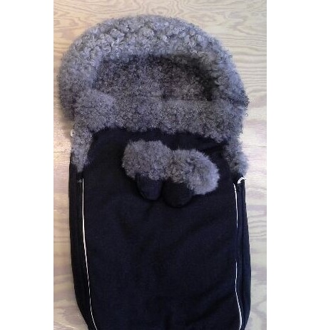 Babypose Pelssau, cord, glidelås heilt rund