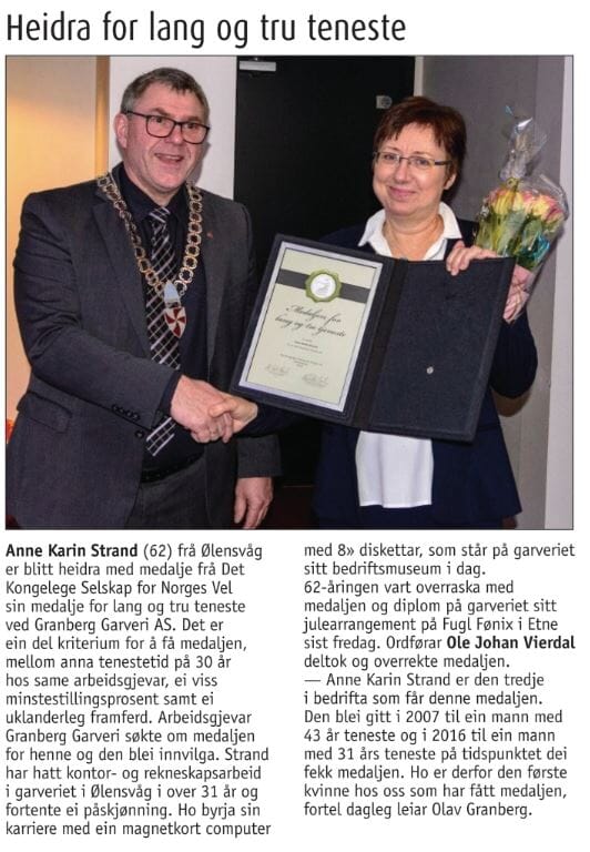 Grannar 13.12.18 - Medalje Anne Karin.JPG