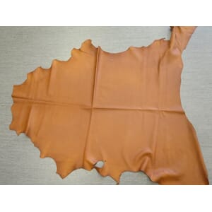 Nappaskinn, rein, lys brun 0.8 mm