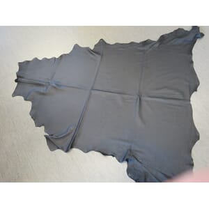 Nappaskinn, hjort, svart, 0,9 mm