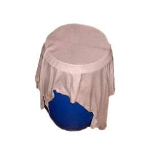 Avhåra elgskinn, tromme, 2.sort.