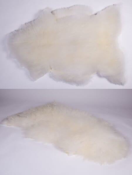 Saueskinn, 90-100 cm,  kvit