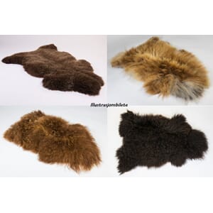 Saueskinn, 90-100 cm, brun natur