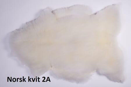Saueskinn, 100-110 cm, kvit