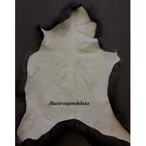 Saueskinn, 3.sort, brun natur