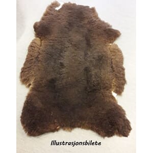 Bilskinn, naturbrun m/festeselar