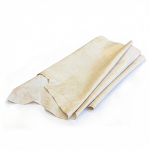 Veg.garva reinskinn, kvit dekkfarge