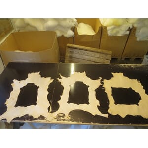 Veg.garva resteskinn av kje (1-19 stk)